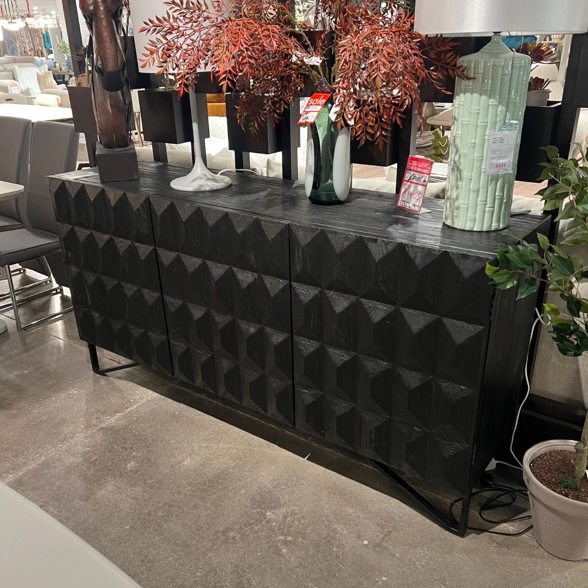 Geo Charcoal Sideboard
