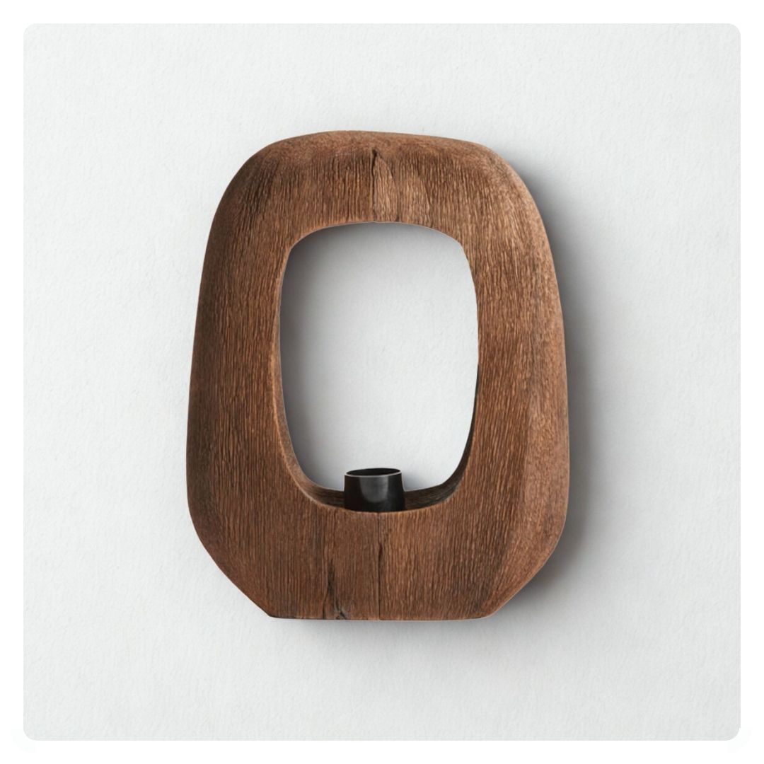 Kelafo Chocolate Wood Table Lamp