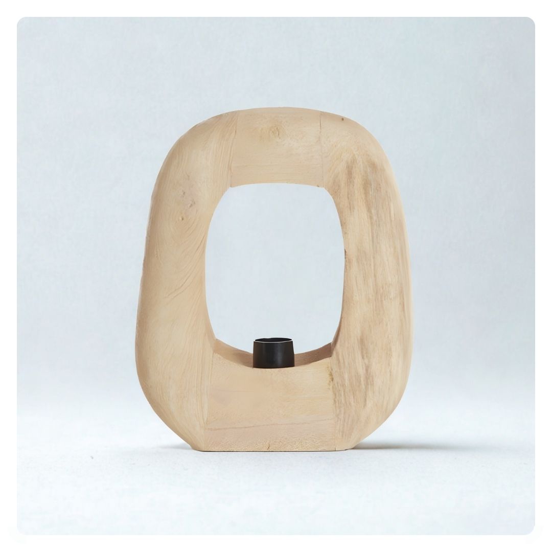 Kelafo Natural Wood Table Lamp