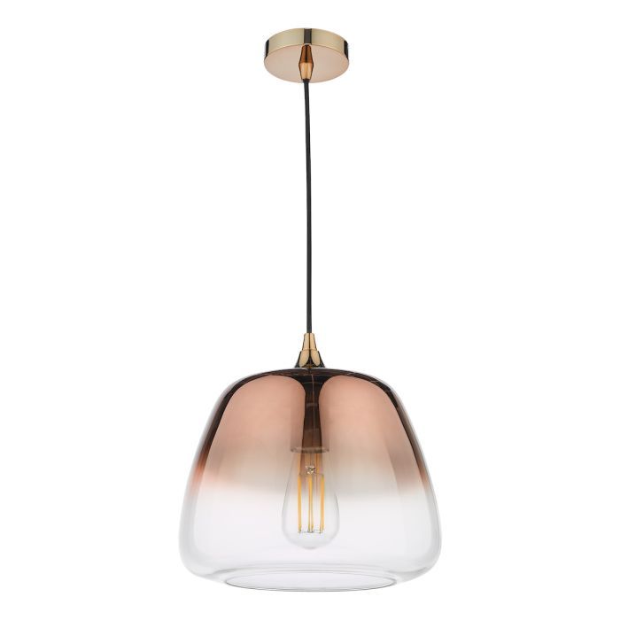 Där 1LT Klaxon Pendant Ombre Copper Glass