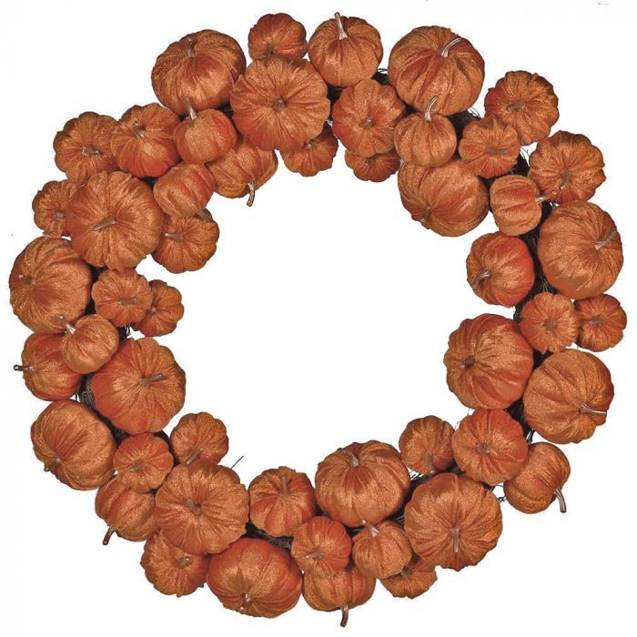 Orange Pumpkin Wreath