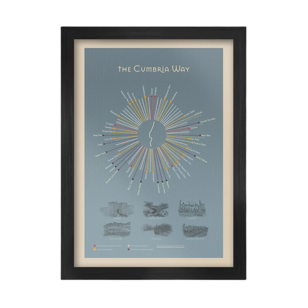 A2 Cumbria Way in Black Frame