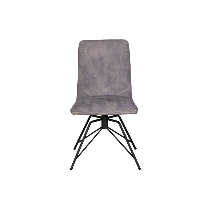 Todd Dining Chair Grey Velvet