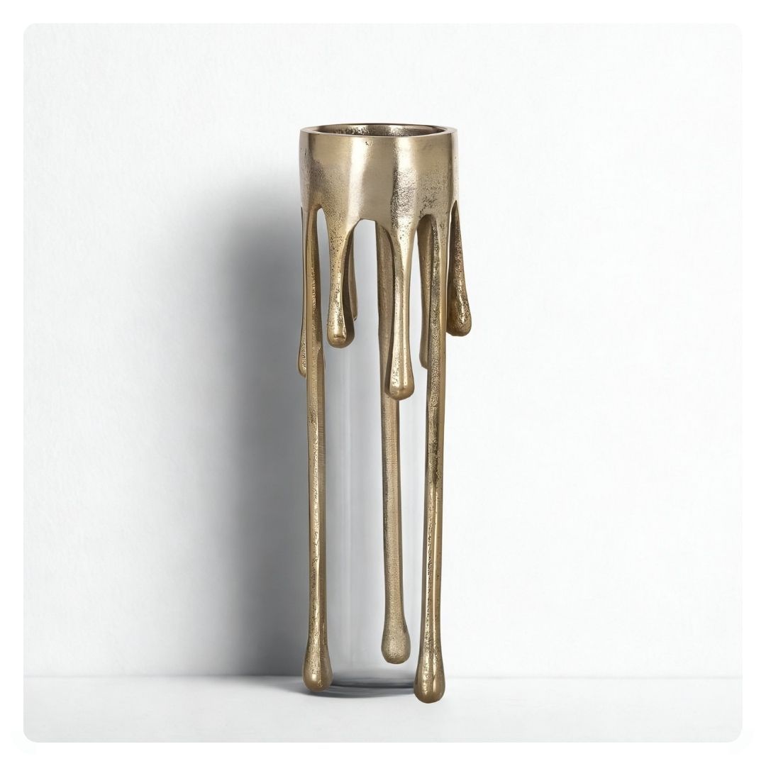Large Lorin Candle Holder in Gold