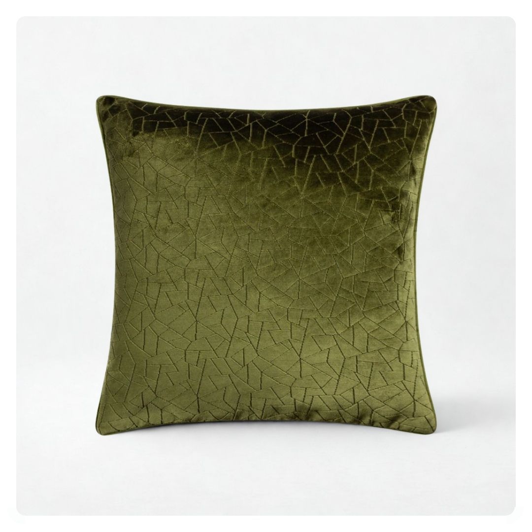 Malans 45 x 45cm Cushion in Olive