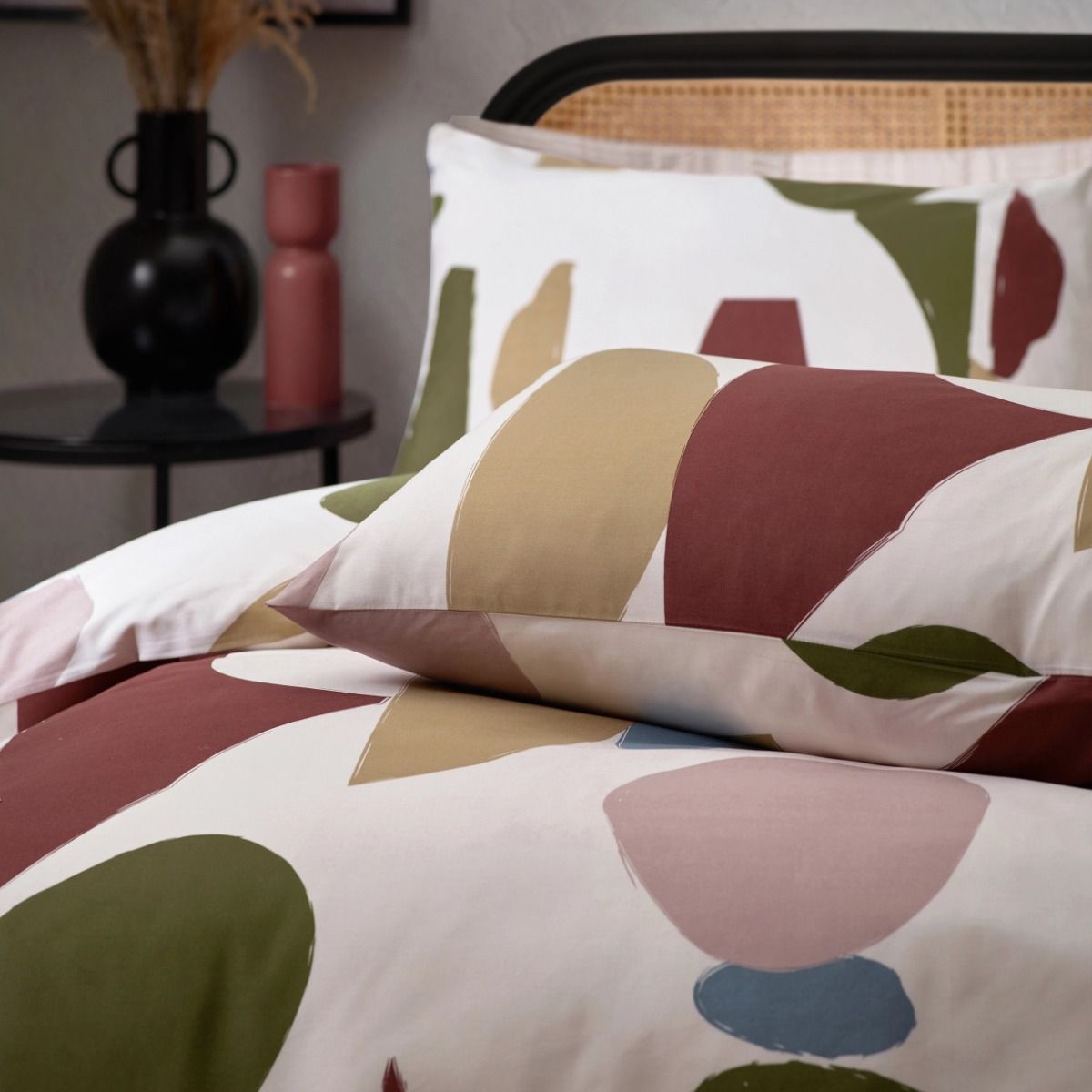 Abstract Cotton Rich King Duvet Cover Set