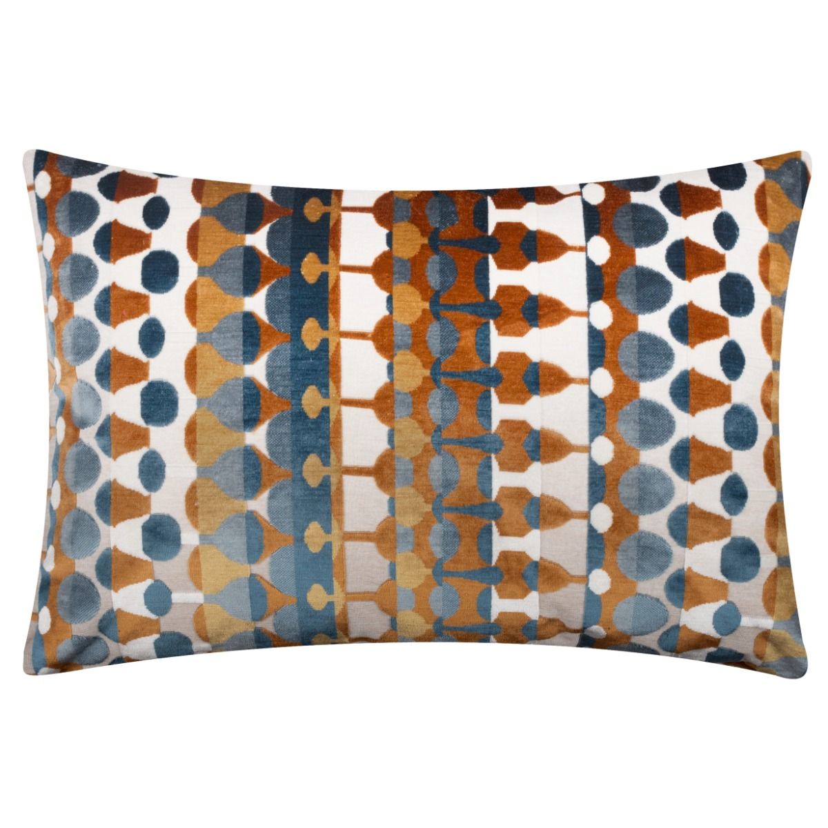 Metro Abstract Velvet Jacquard Cushion