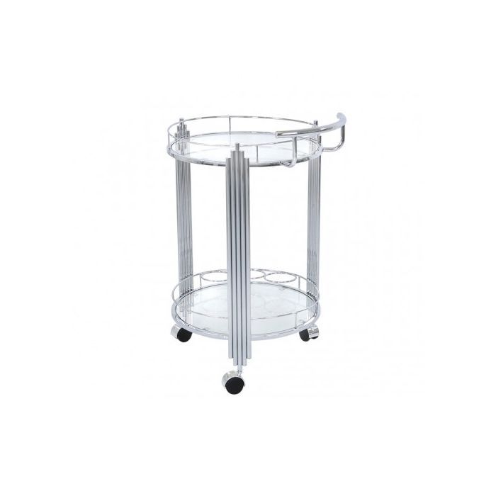 Chrome & Glass Drinks Trolley