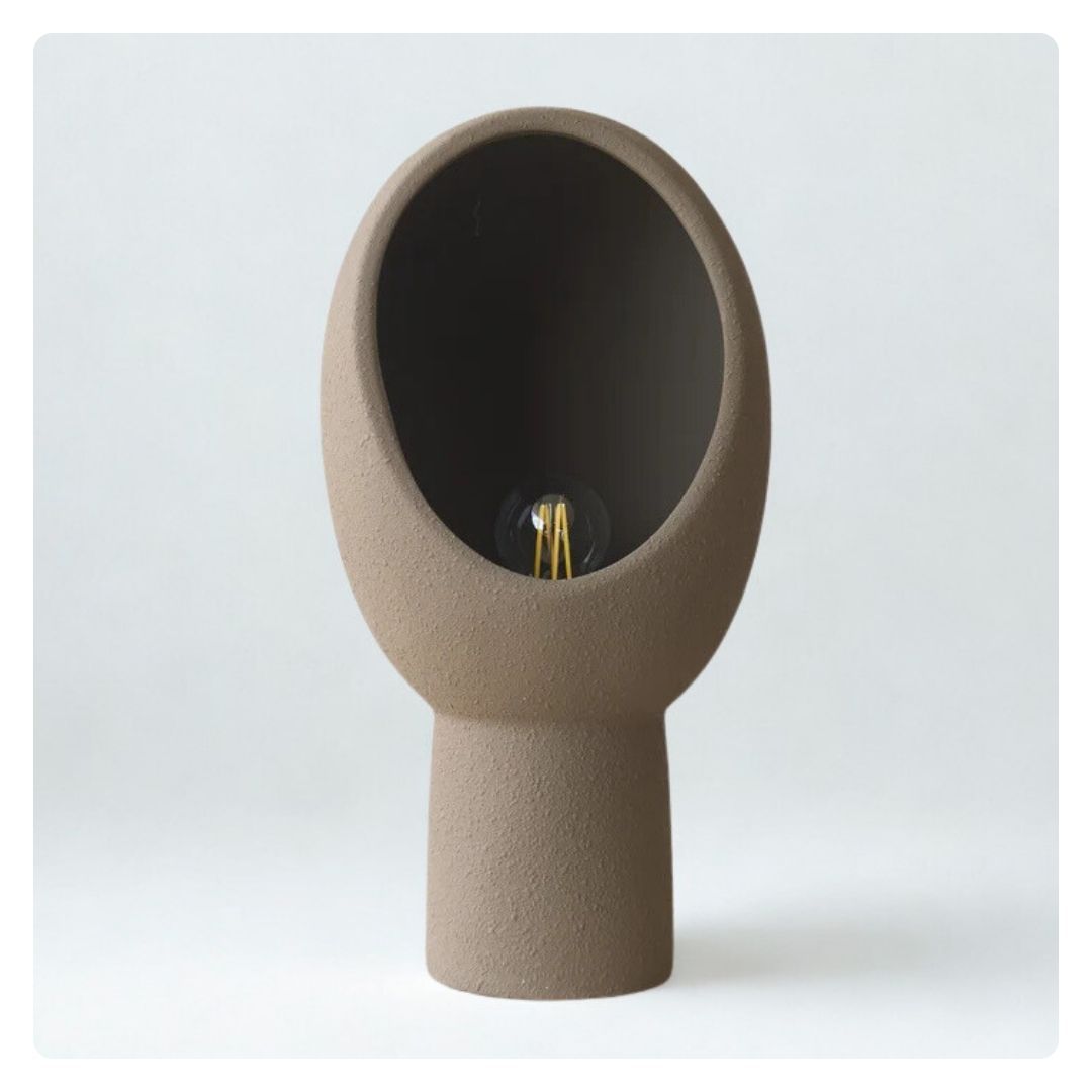 Monk Dark Brown Table Lamp