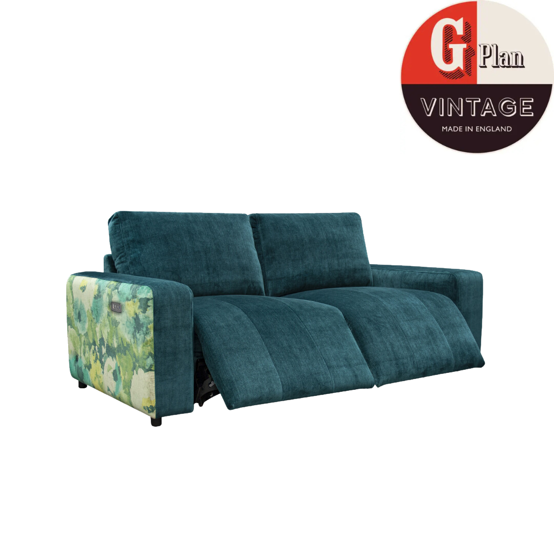 Gplan Morley LHF Sofa with Double Power Footrest