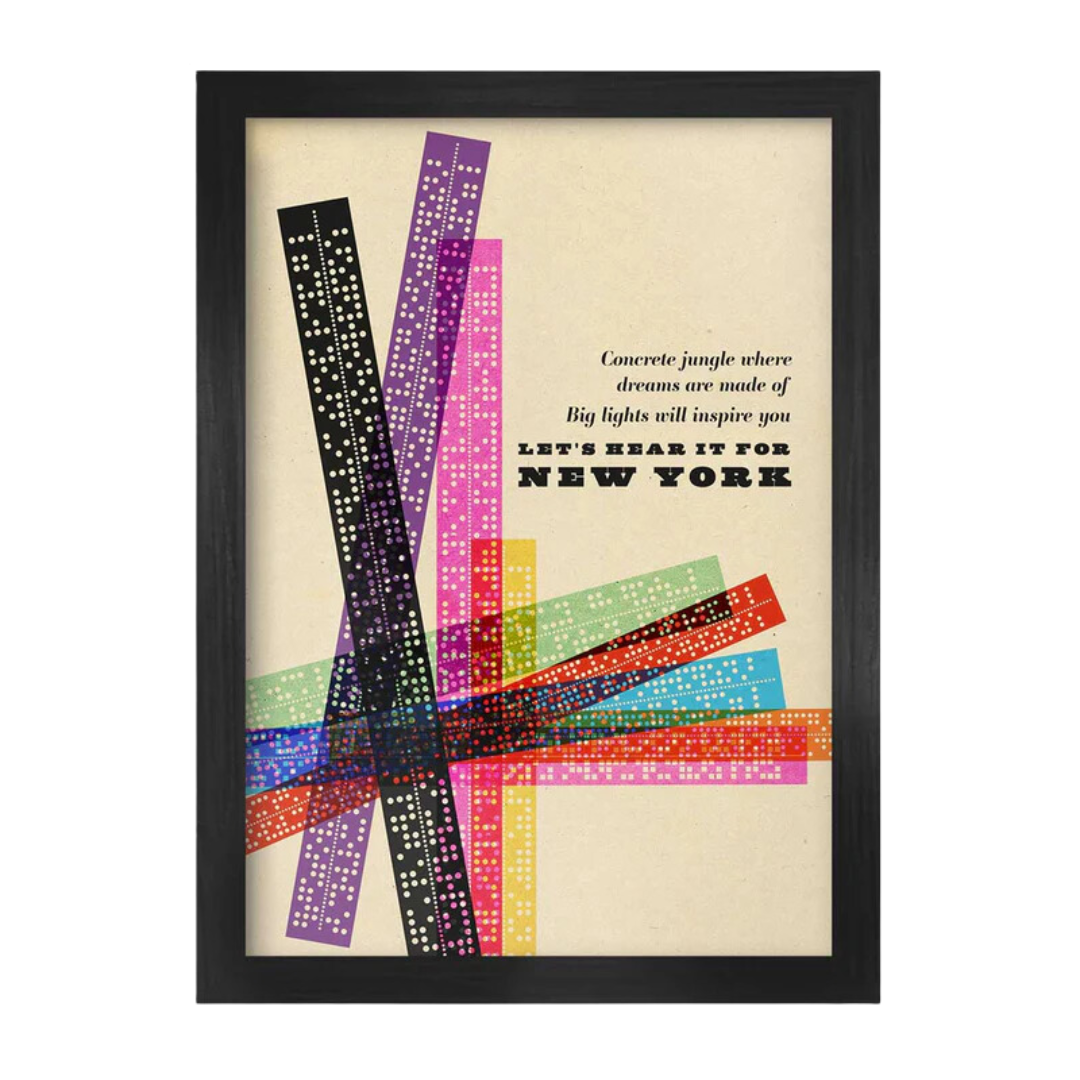 A2 Empire State of Mind in Black Frame