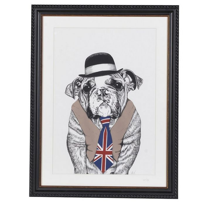 Bulldog (Framed Print)