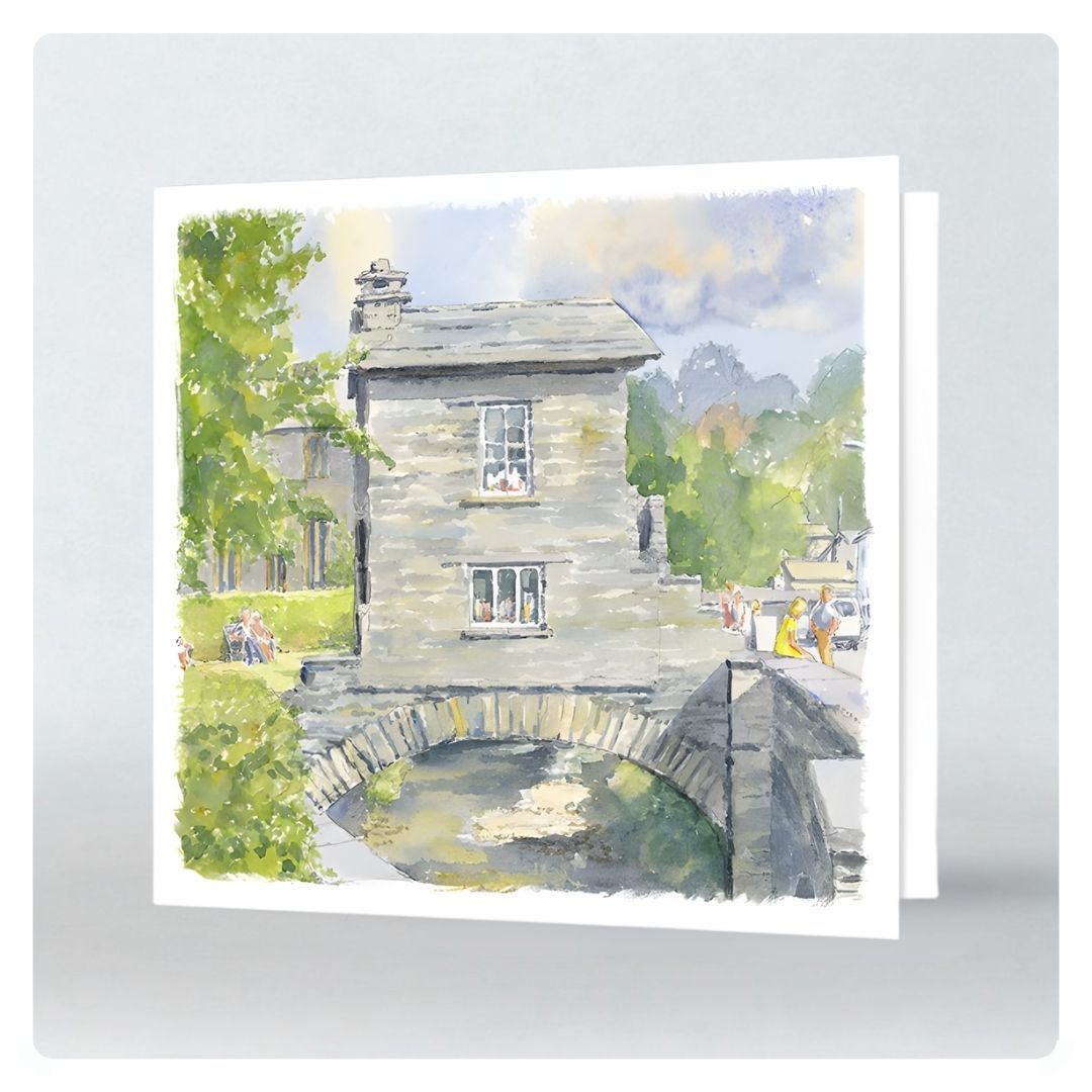 Bridge House Ambleside Greeting Card