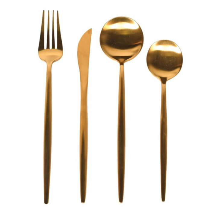 16PC Gold Cutlery Set