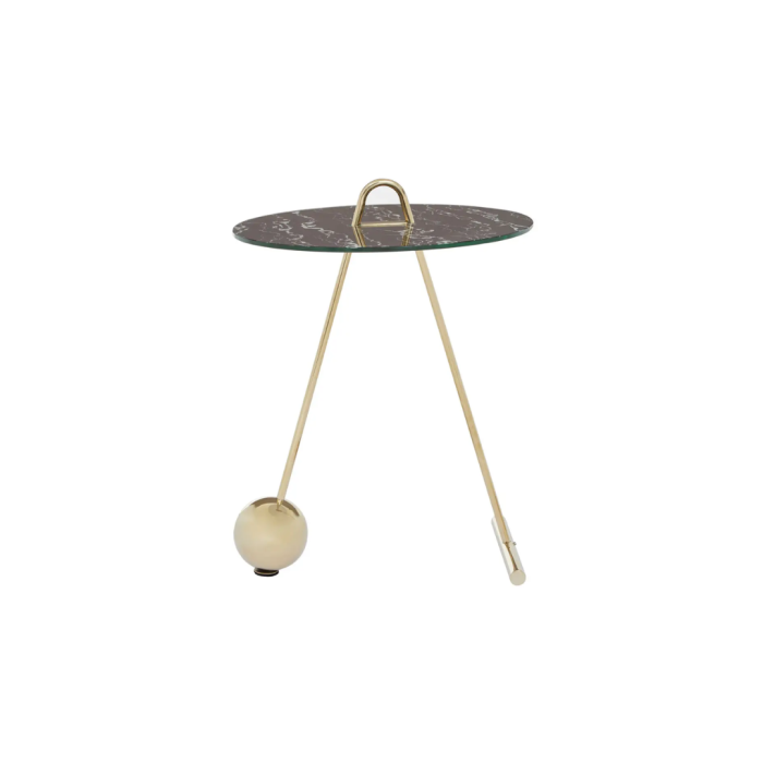 Oria End Table Warm Metallic