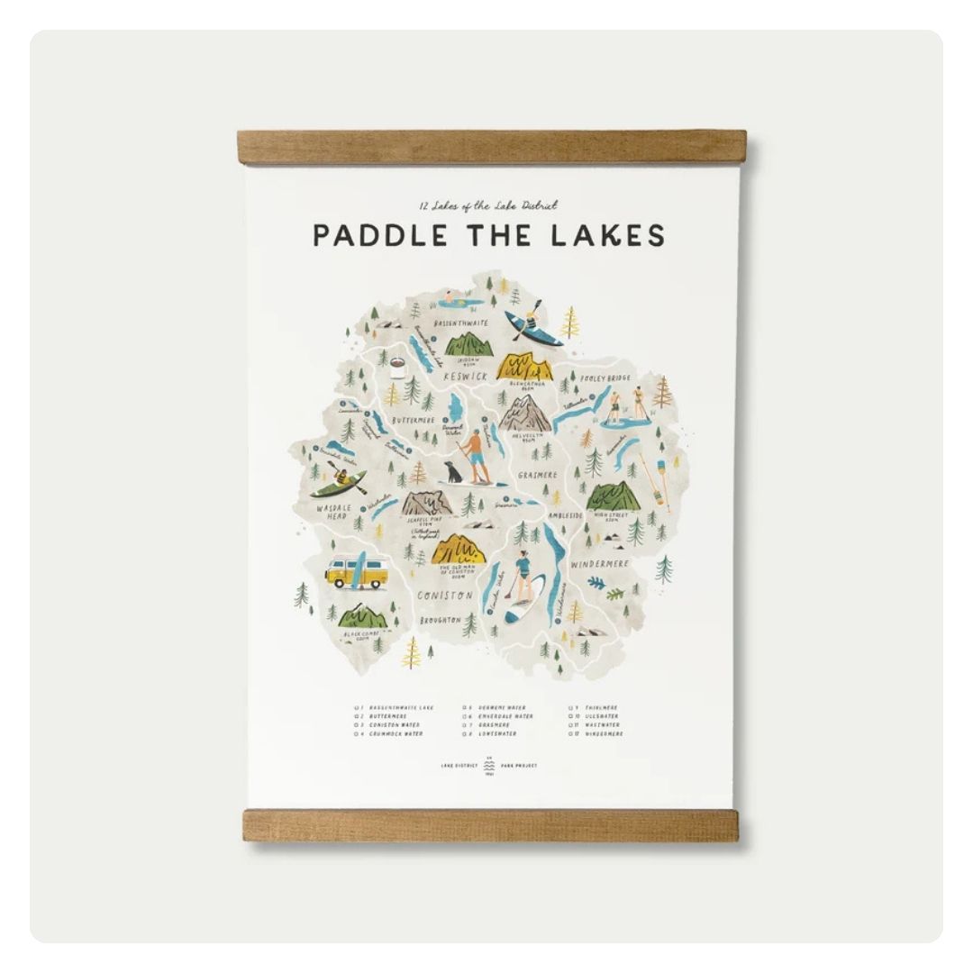 Paddle the Lakes A3 Map Checklist