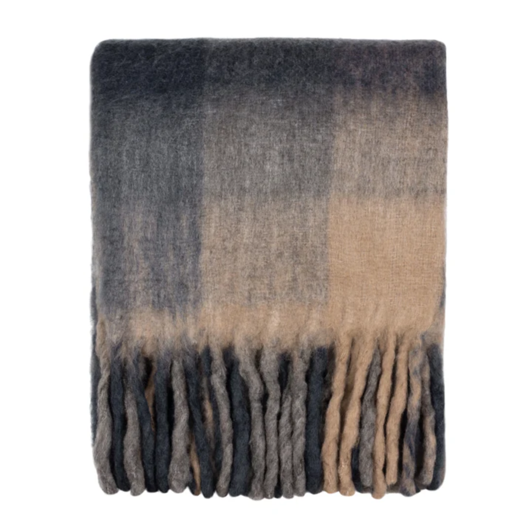 Raystone 130 x 180cm Throw in Flint Black