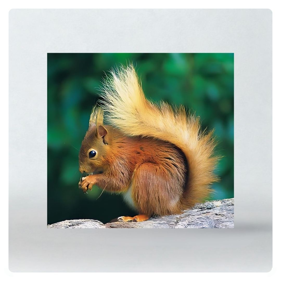 Red Squirrel Greeting Card