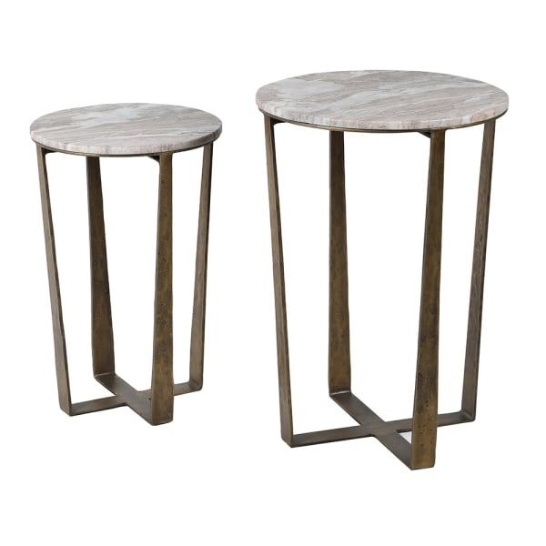 Toronto Marble Side Table (Set Of 2)