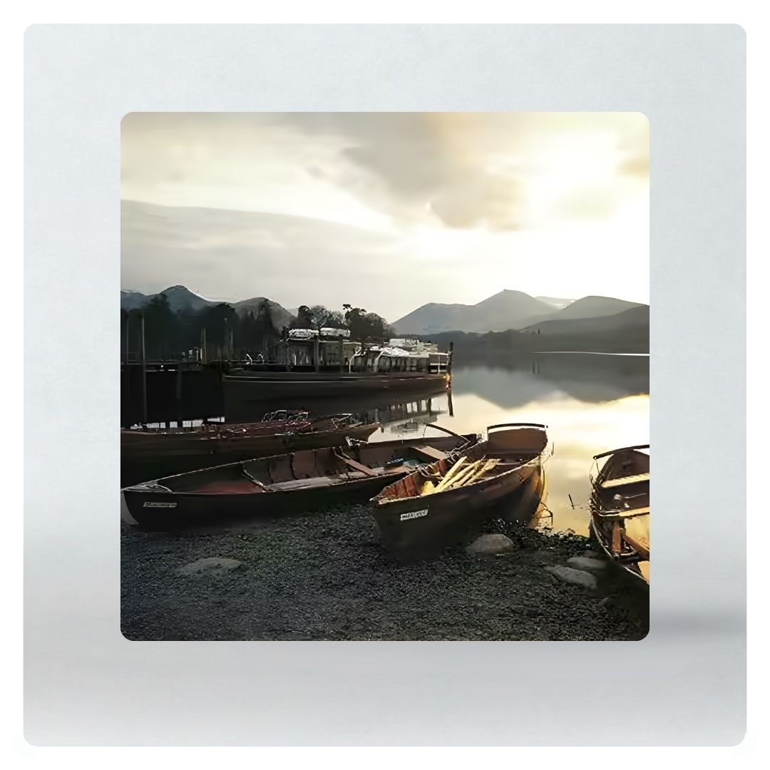 Derwentwater Boats Greeting Card
