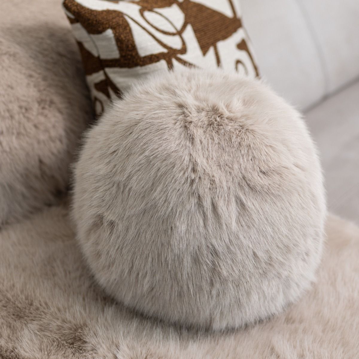 Sloane Cushion Ball in Mink 