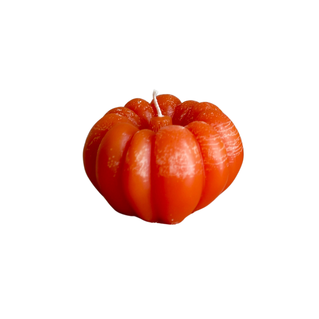 Small Pumpkin Candle in Deep