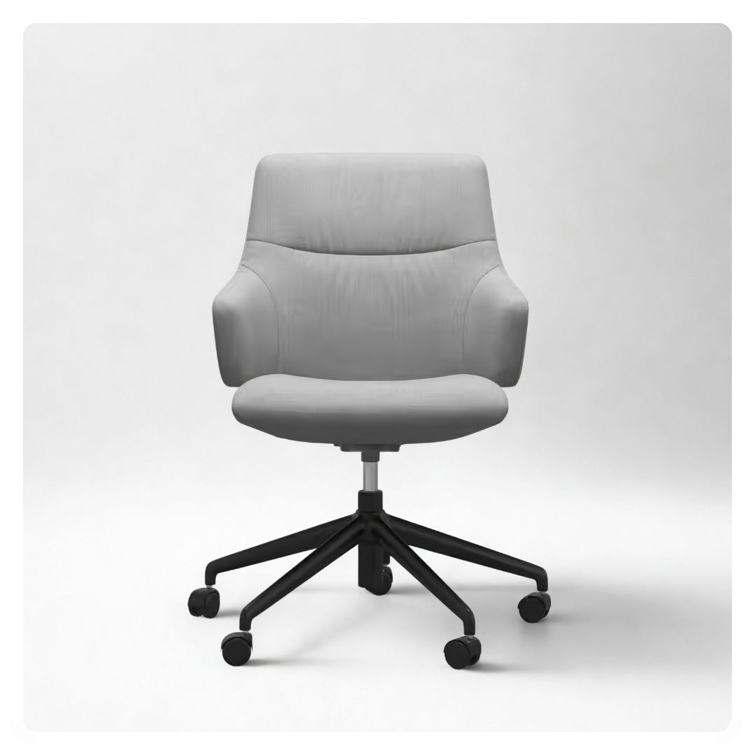 Stressless Mint Low Office Chair With Arms Fabric