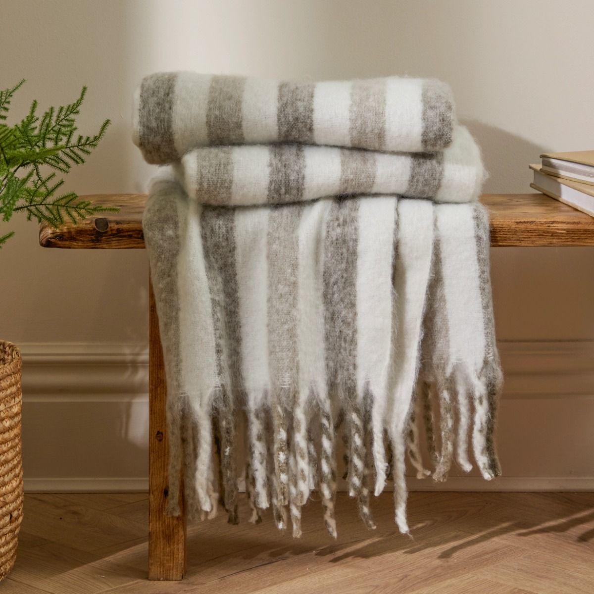 Woven Stripe Throw