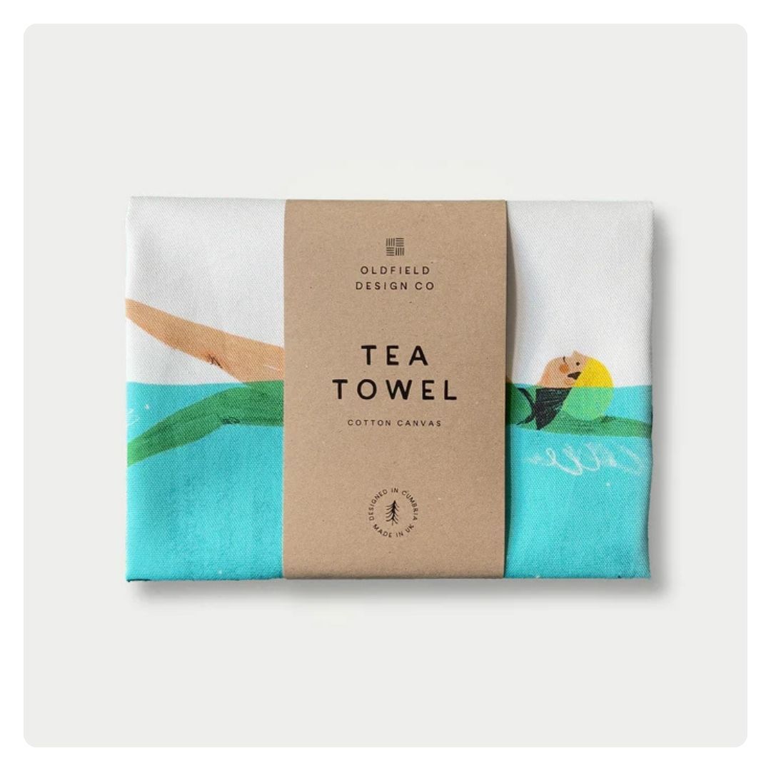 Swim and Fizz Tea Towel