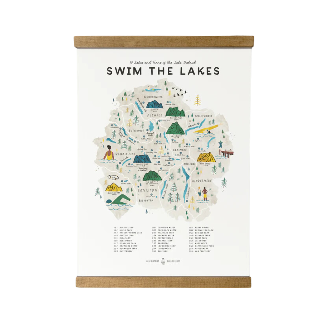 Swim the Lakes Illustrated Map