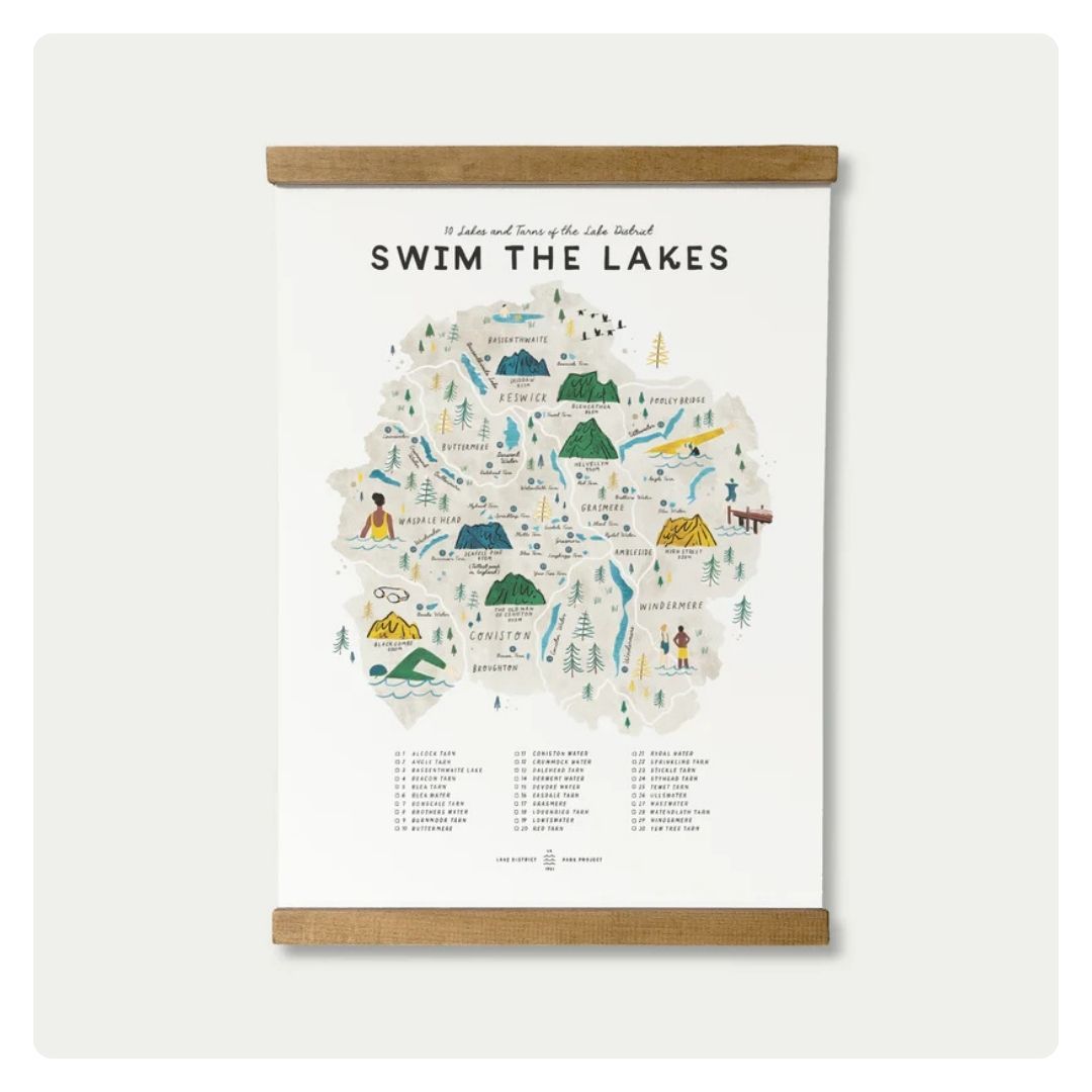 Swim the Lakes Illustrated Map