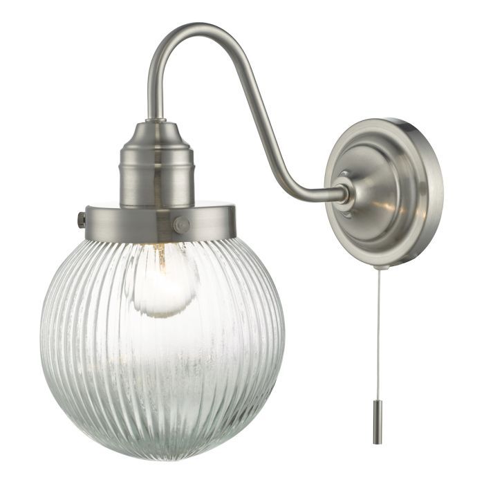 där Tamara Single Wall Light Satin Nickel