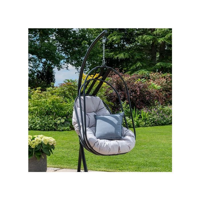 Folding Swing Chair Grey