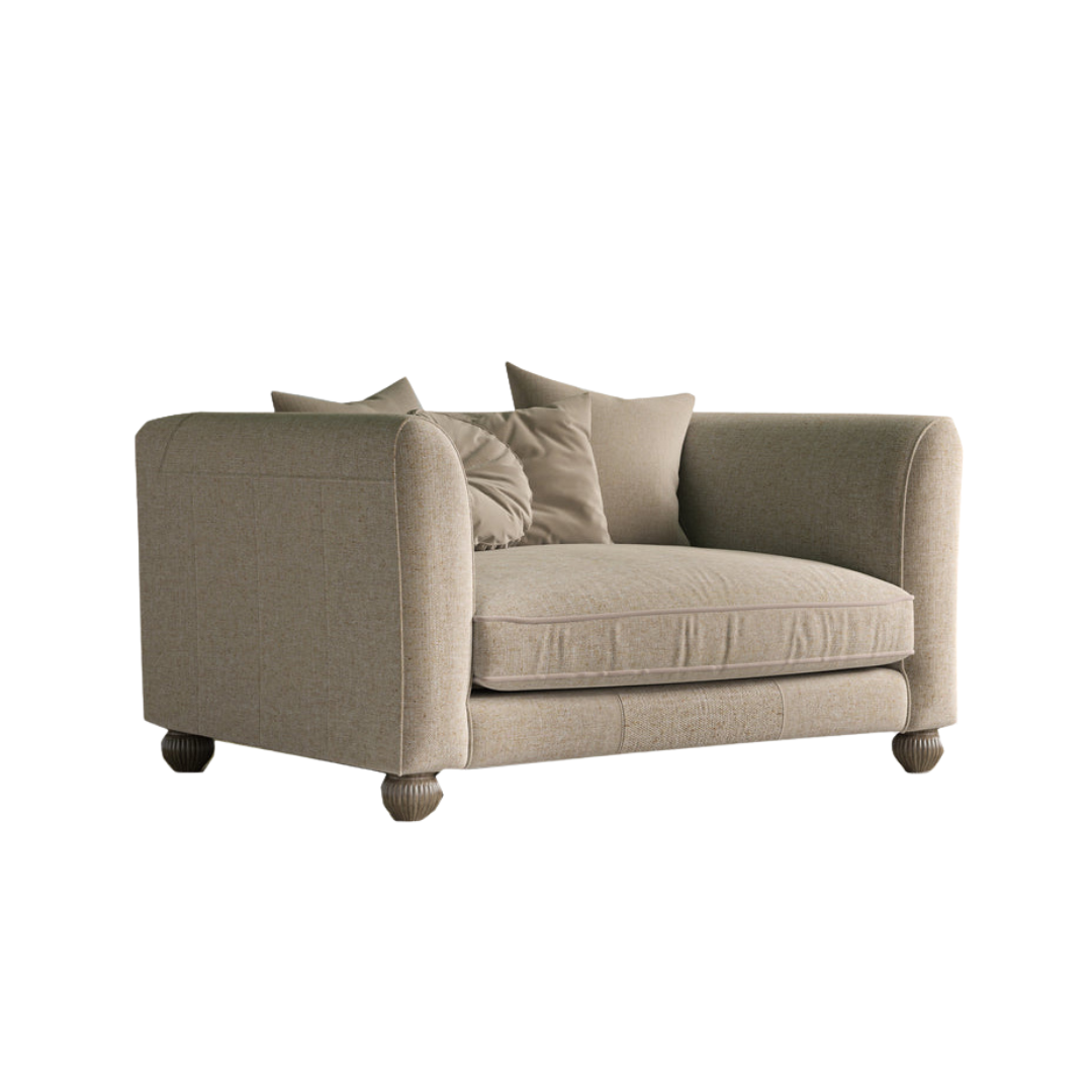 Tetrad Lowry Snuggler Commanche Leather and Coco Velvet