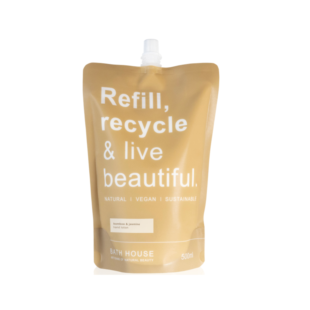 Bath House Bamboo and Jasmin Hand Lotion 300ml Aluminium