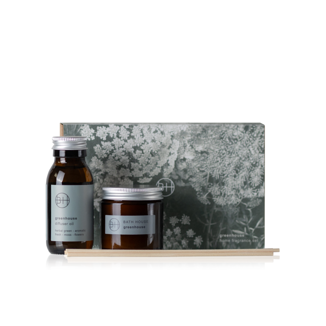 Bath House Greenhouse Home Fragrance Set 