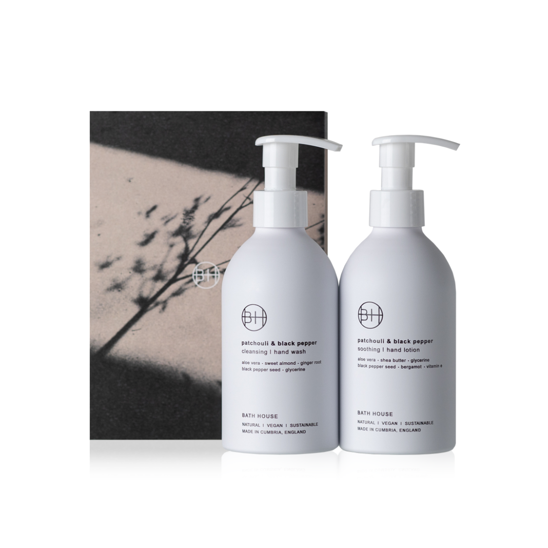 Bath House Patchouli and Black Pepper Handcare Gift Box 