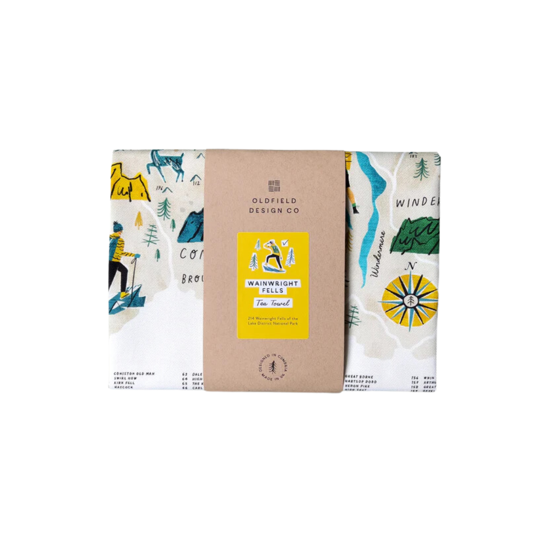 Wainwright Fells Tea Towel
