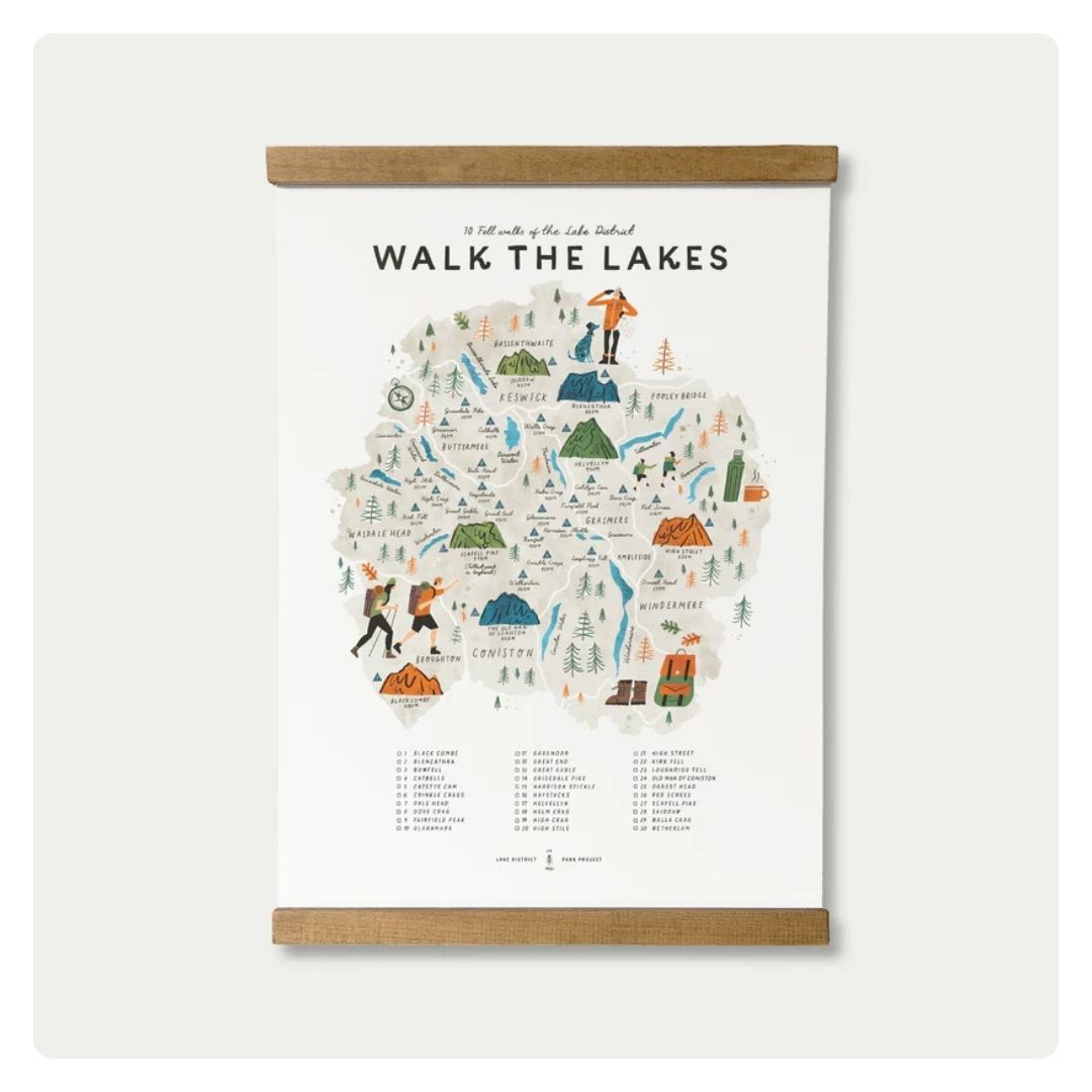 Walk the Lakes Illustrated Map
