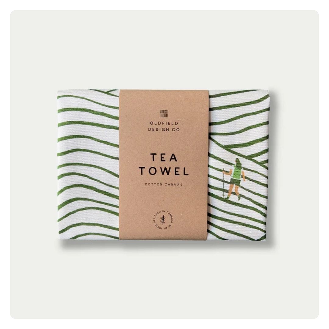 Walking Pattern Tea Towel