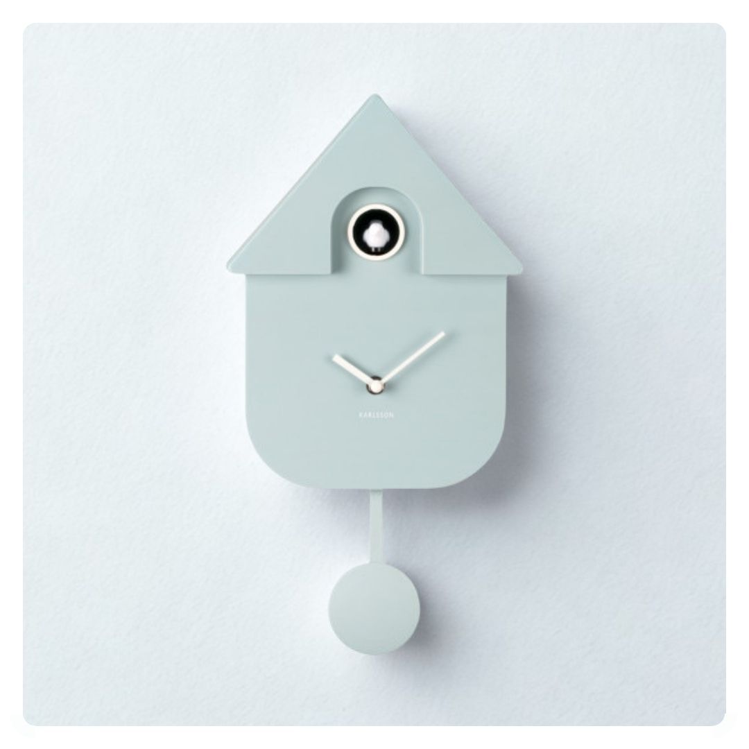 Zofia Wall Cuckoo Clock in Soft Blue