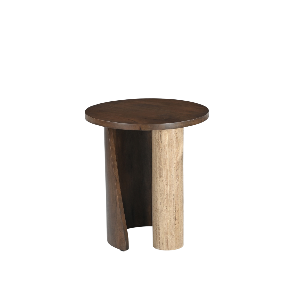 Travertine Pillar Coffee Table