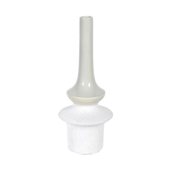 Low Shaped White Vase